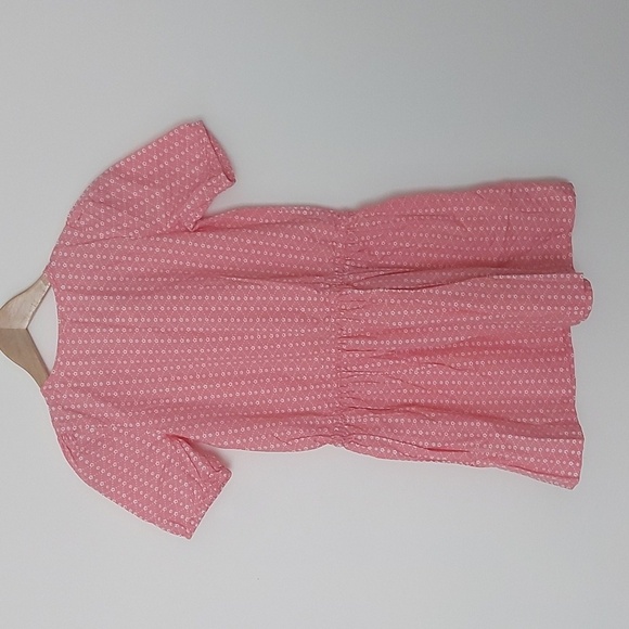 NWT Hanna Andersson 100% Cotton Pink Floral Dress with Elastic Waist/Cuff - Picture 2 of 8